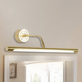 16"/20" W Slank Cylindrisk Makeup Spejl Lys Modernisme Metal LED Guld Væglampe til Soveværelse, Varm/Hvid Belysning