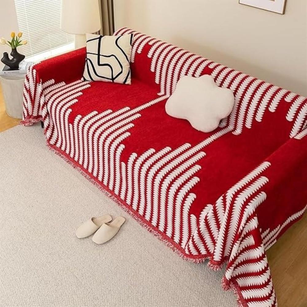 Moderne Monokrom Bregne Sofa Betræk