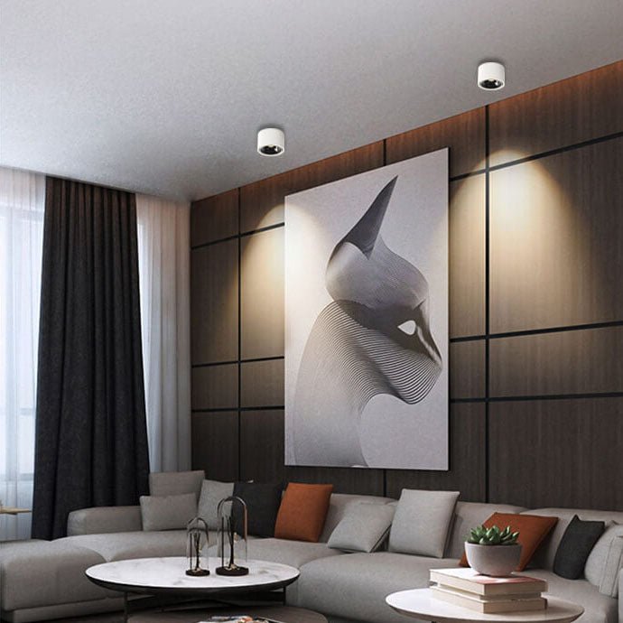 Origo Minimalistisk LED Loftlampe - Justerbar Rund Indbygningslampe