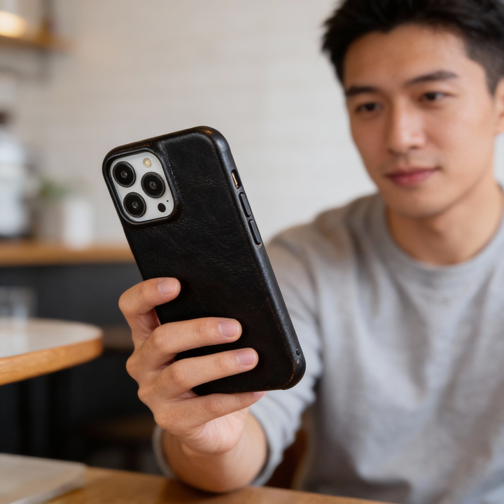 Olievoks Ægte Læder Apple iPhone Cover