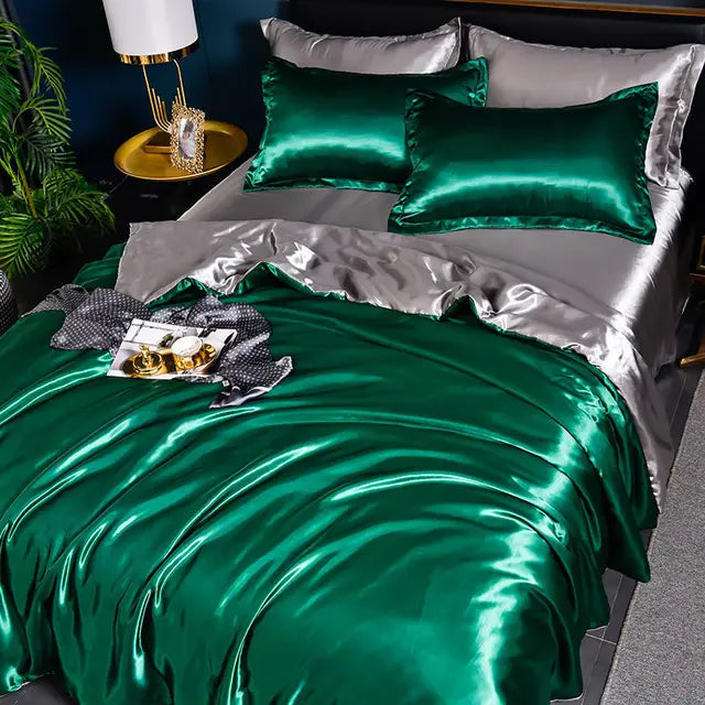 Luksus Solid Satin Dynecover - SilkSerenity