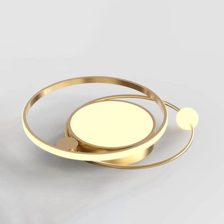 Nordisk Rund Cirkel LED Loftlampe indbygget