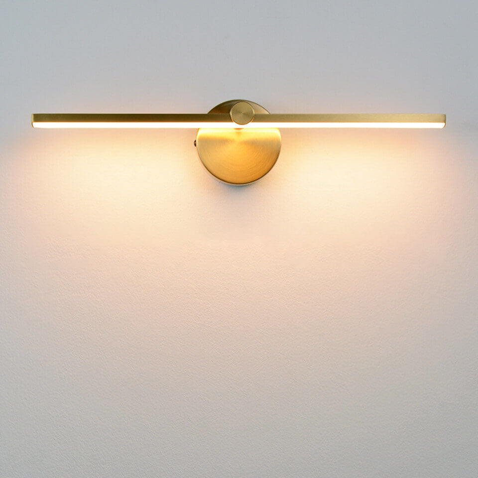 Nordisk Minimalistisk Aluminium Lang Bar Switch LED Spejl Væglampe