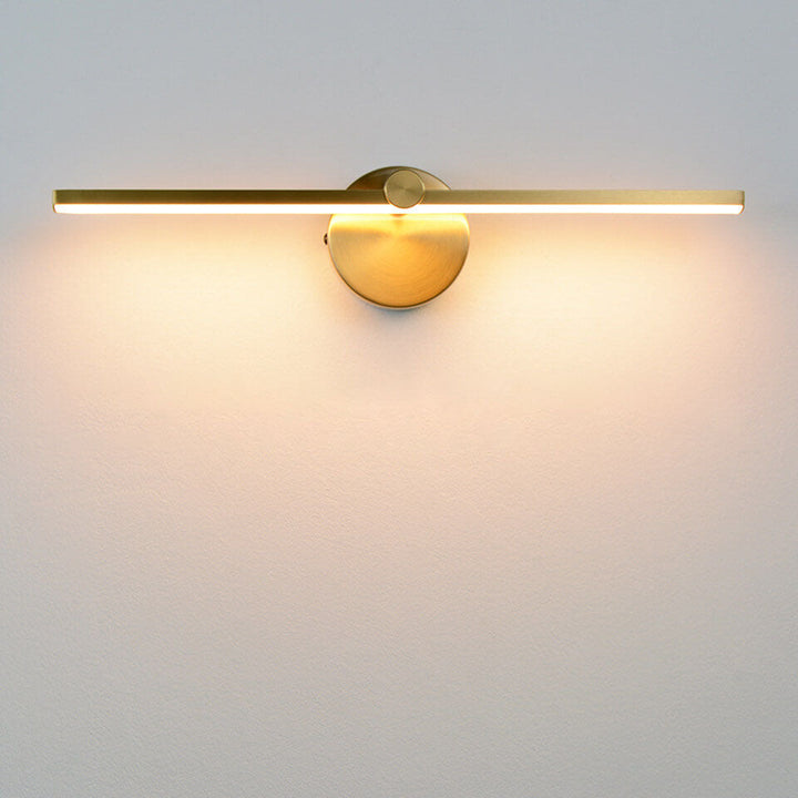 Nordisk Minimalistisk Aluminium Lang Bar Switch LED Spejl Væglampe