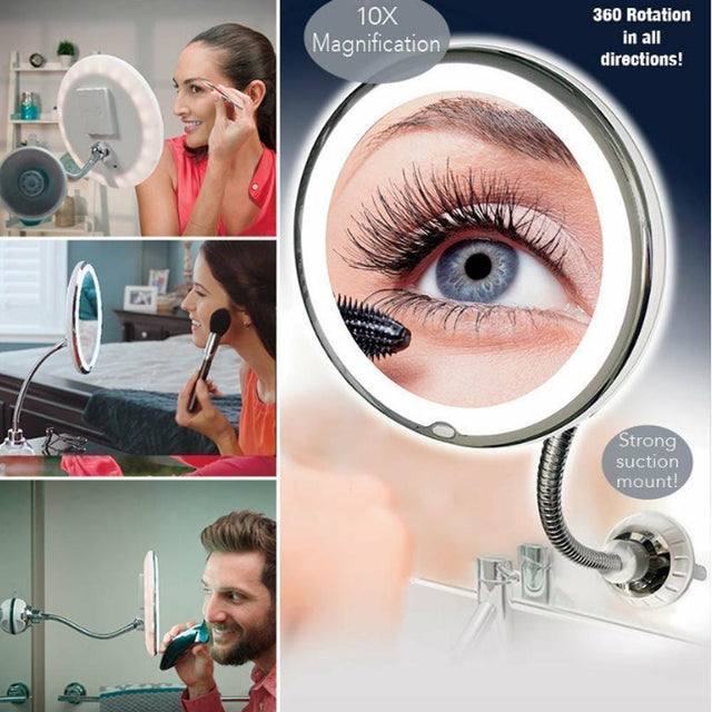 Forstørrelsesspejl til Makeup med LED Lys