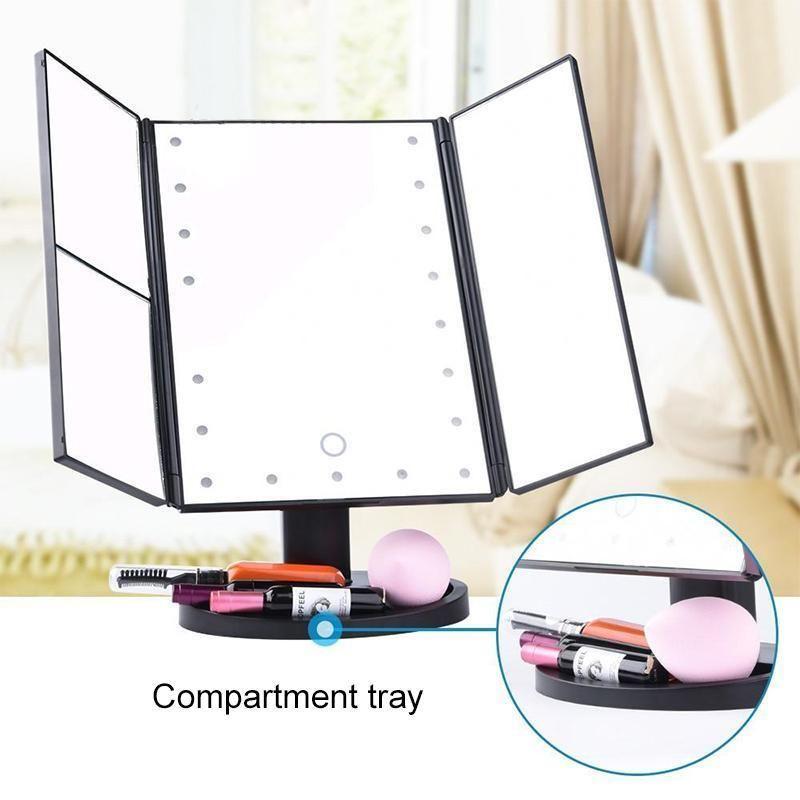 Belyst Makeup Spejl, 24LED