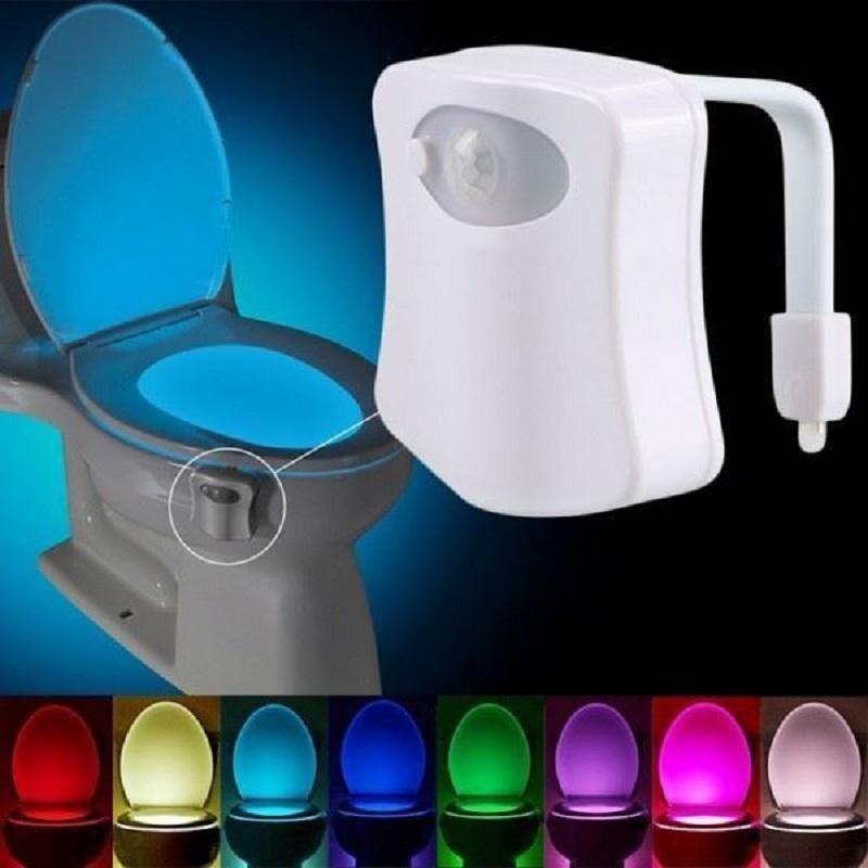 Toiletlåg Sensor Lys Multifunktionelt Toilet Nattelys