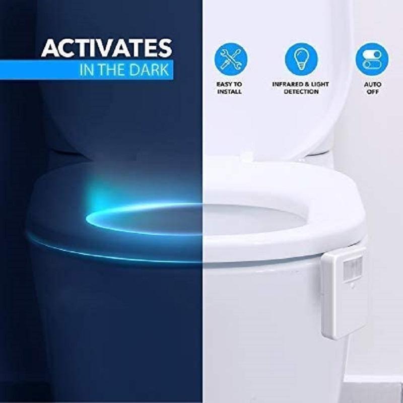 Toiletlåg Sensor Lys Multifunktionelt Toilet Nattelys