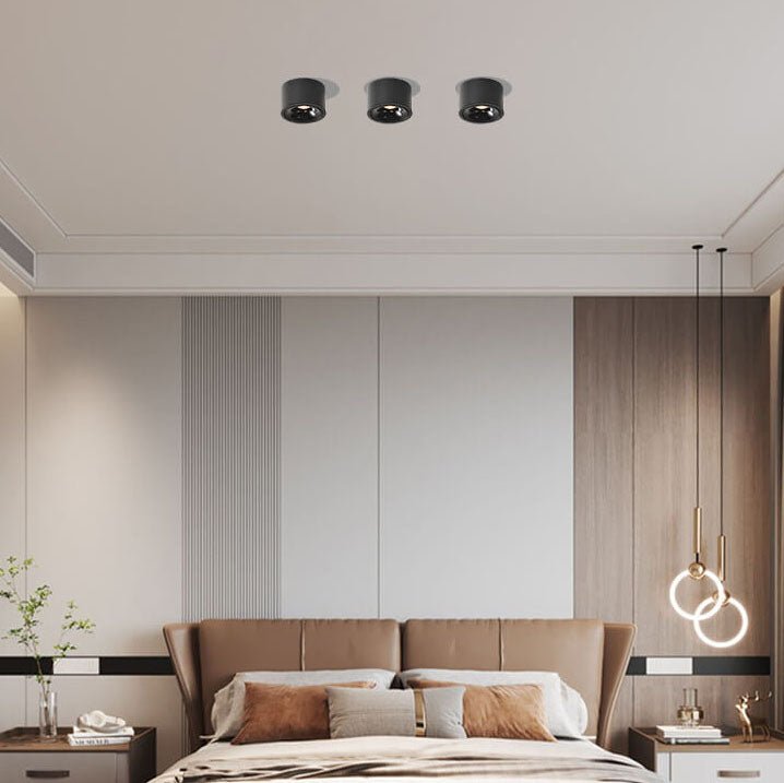 Origo Minimalistisk LED Loftlampe - Justerbar Rund Indbygningslampe
