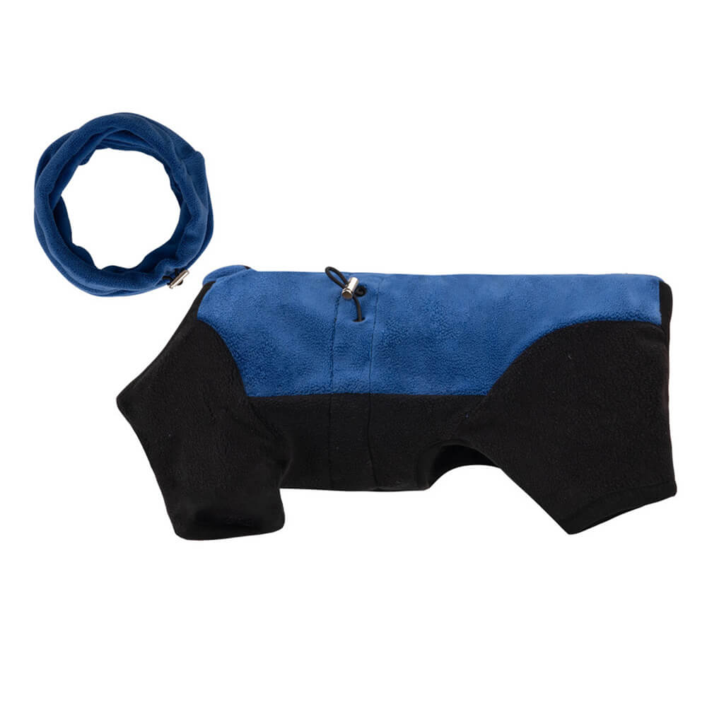 Fuldt Beskyttende Polar Fleece Hundedragt med Aftagelig Krave