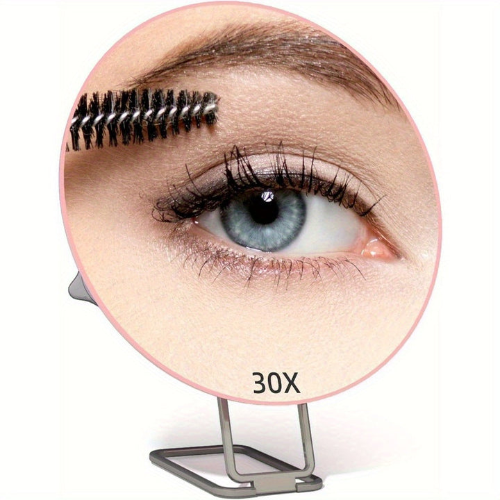 Forstørrelsesspejl til Makeup - 20X/10X Forstørrelse, Sugekop, Bærbar