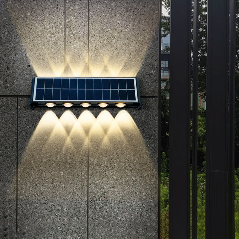 Moderne Enkelhed Solvandsafvisende Rektangulær ABS PMMA LED Væglampe til Udendørs Patio