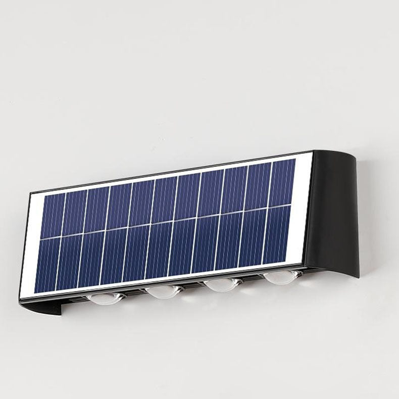 Moderne Enkelhed Sol Vandtæt Rektangulær ABS PMMA LED Væglampe til Udendørs Patio