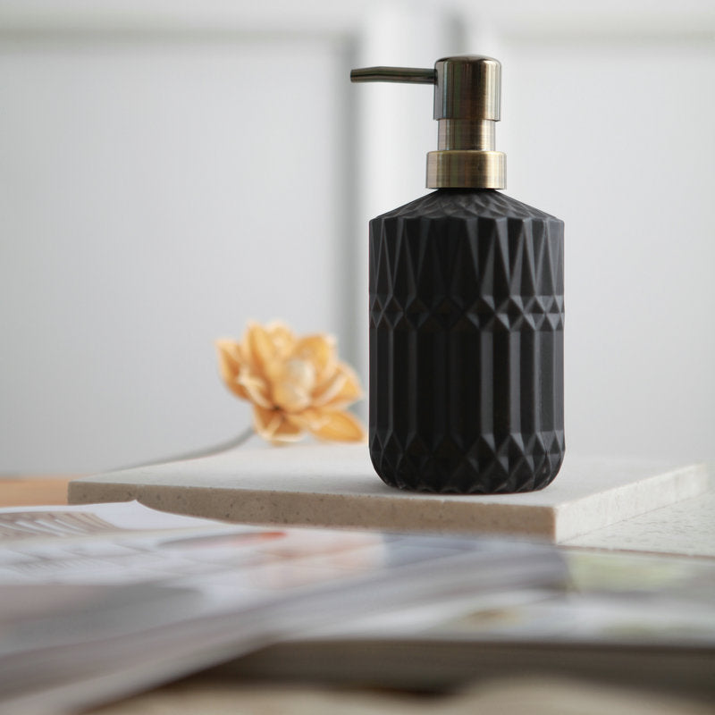 Diamantmønster Glas Sæbedispenser
