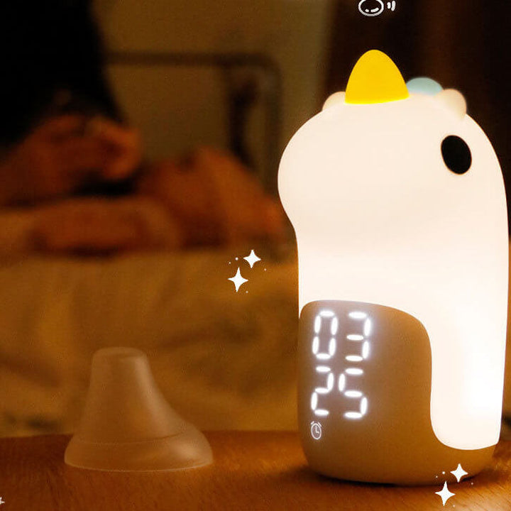 Unilora DreamLight Vækkeur | Enhjørning Design | Timer &amp; LED Nattelys | Børneværelse Dekor