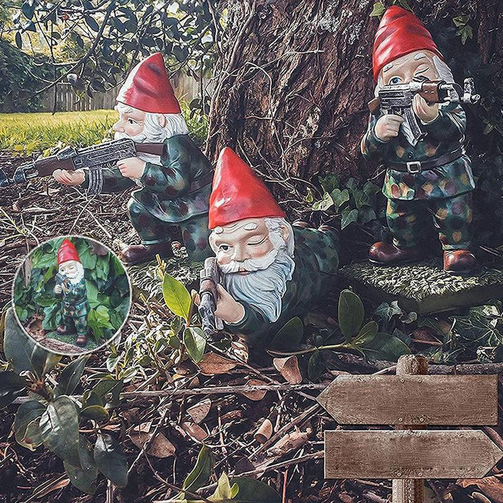Militær Havegnom med Camouflageuniform