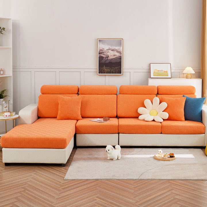 Wrap-around stretch sofa cover |