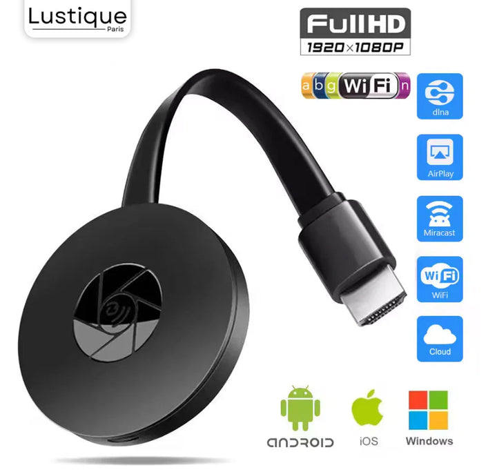 Trådløs HDMI Display Adapter | MediaLink 1080P WiFi Skærmmirror til Android, iOS, Windows &amp; Mac