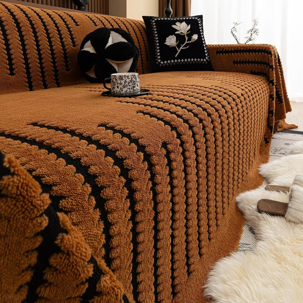 Heritage Plush Tufted Sofa Dække