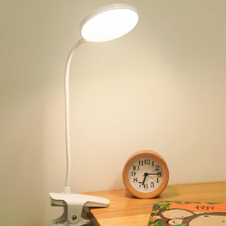 Simpel LED Clip Skrivebordslampe Genopladelig Øjenbeskyttelse Nattelys
