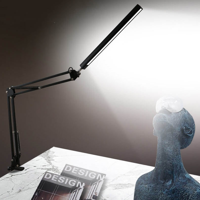 LED Foldbar Lang Arm Klemme Øjensikring USB Læselampe