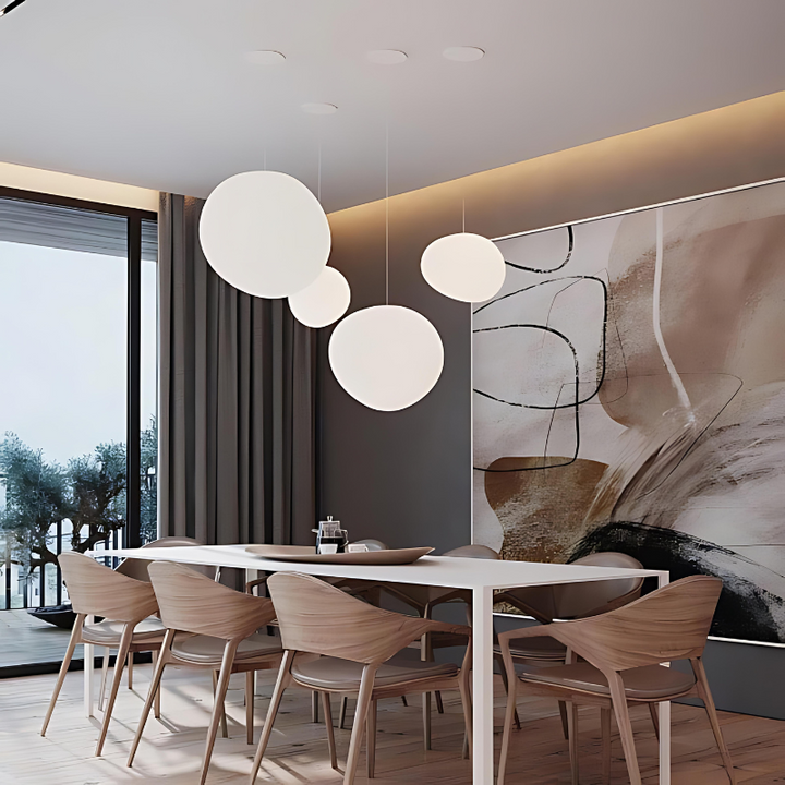 Elegant Glas Pebble Pendellampe