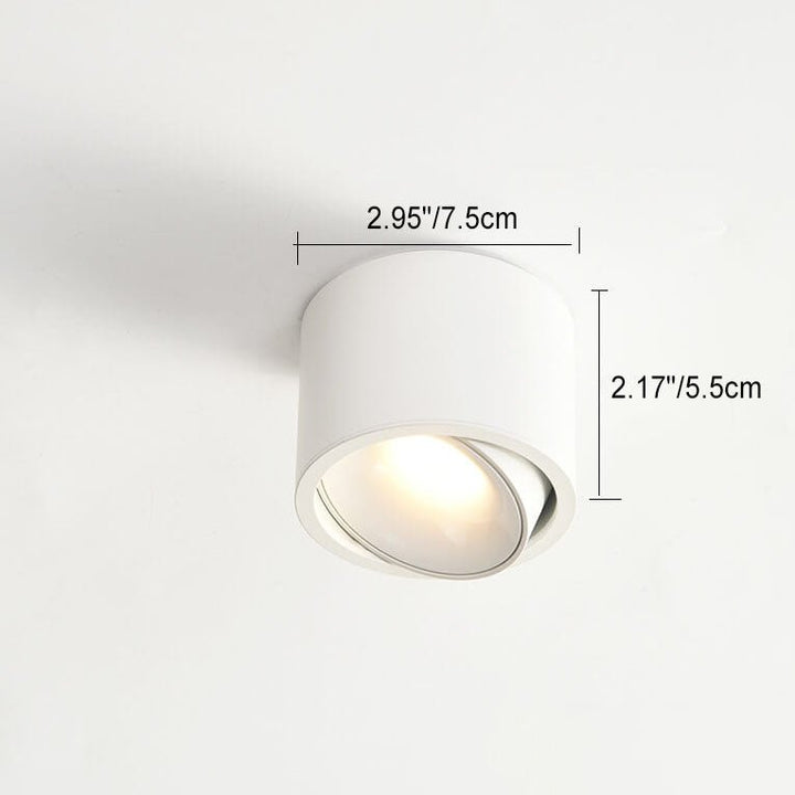 Origo Minimalistisk LED Loftlampe - Justerbar Rund Indbygningslampe