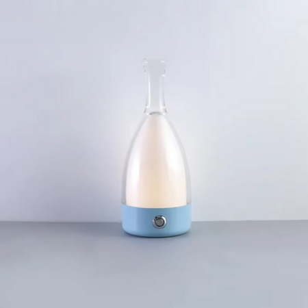 Vinflaske Bordlampe med Bluetooth Højttaler – Genopladelig Moderne Natlampe