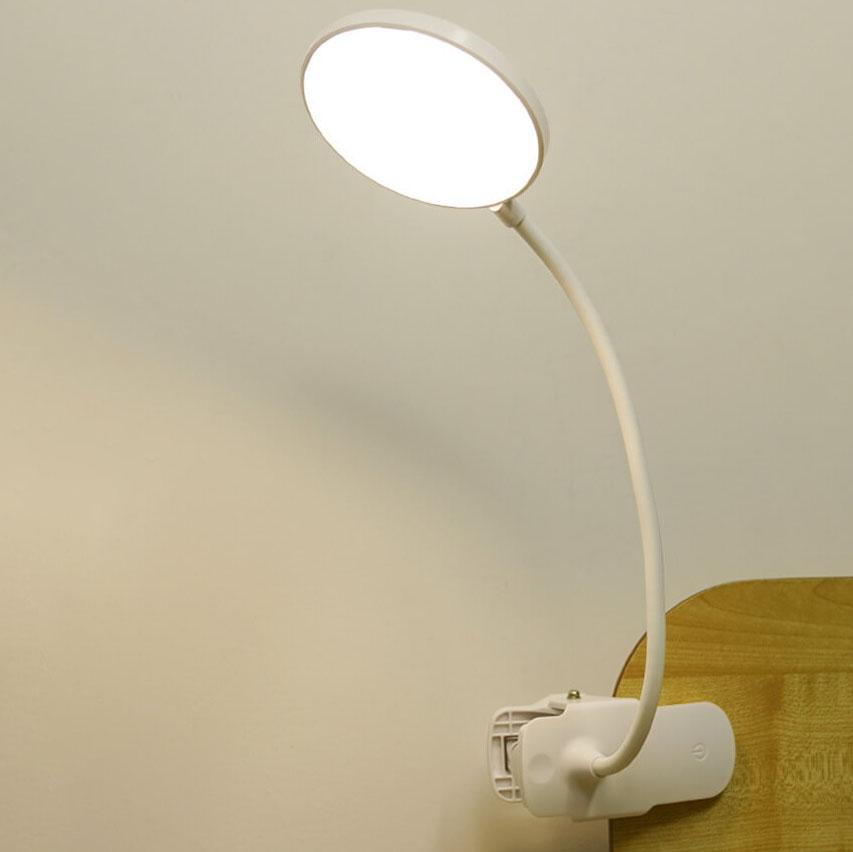 Simpel LED Clip Skrivebordslampe Genopladelig Øjenbeskyttelse Nattelys