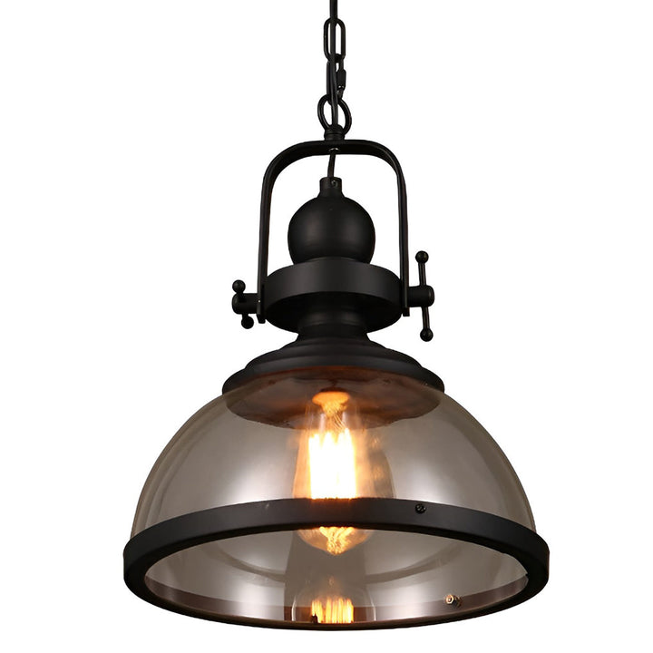 Antik Glas Jern Retro Industriel Kranse Pendel Loftlamper