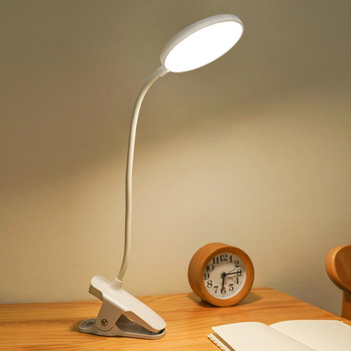 Simpel LED Clip Skrivebordslampe Genopladelig Øjenbeskyttelse Nattelys