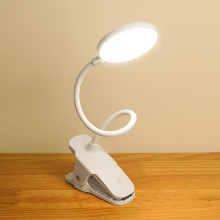 Simpel LED Klem Bordlampe genopladelig Øjenbeskyttelse Nattelys