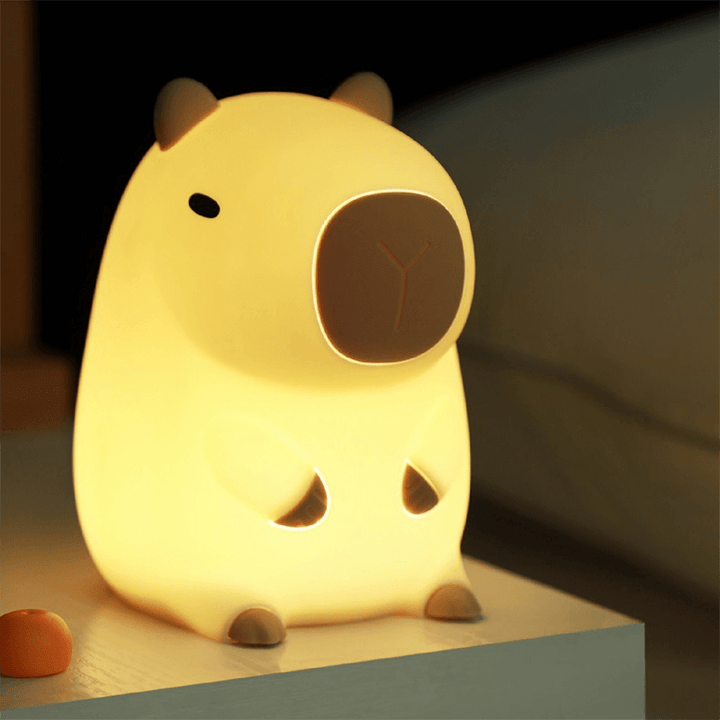Bedårende Capybara Nattelys
