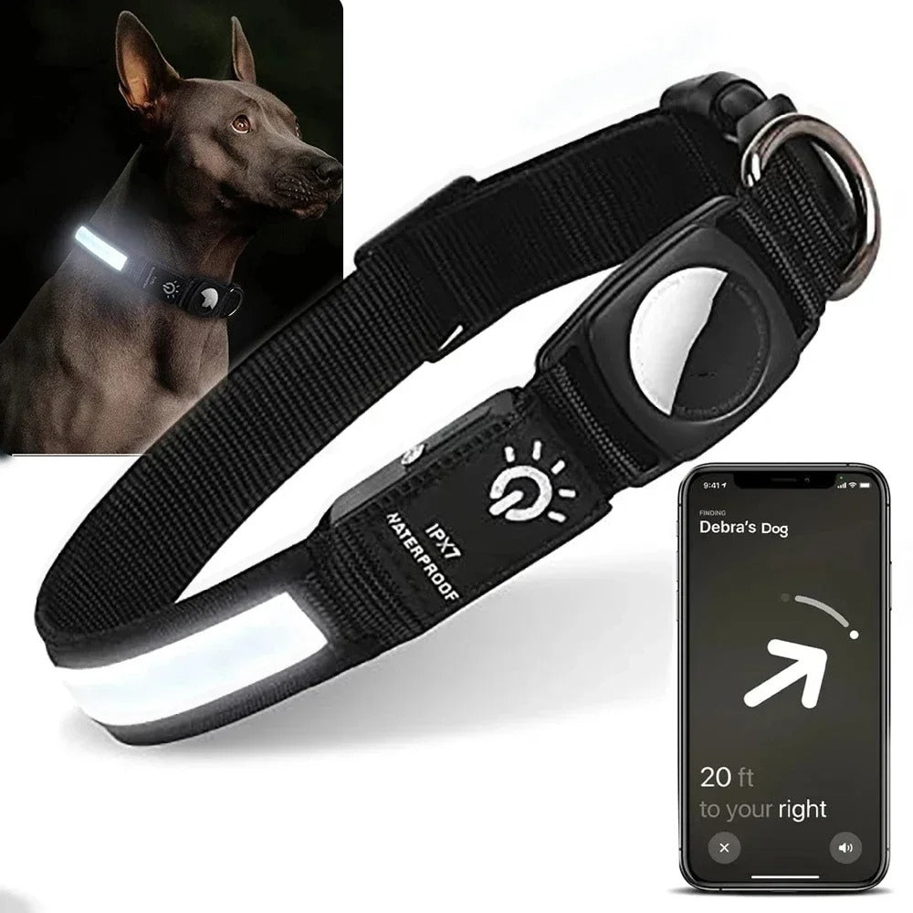 Flashing Hundehalsbånd – Vandtæt LED Lysende Hundehalsbånd med USB Genopladeligt Glød, Hundehalsbånd Belyst for Nat Sikkerhed, Alle Størrelser