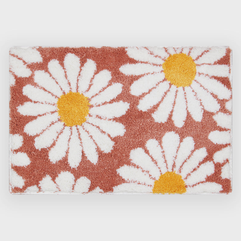 Feblilac Sweet Daisy Badeværelsesmåtte, Lilla Blomstertæppe
