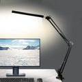 LED Foldbar Lang Arm Klemme Øjensikring USB Læselampe