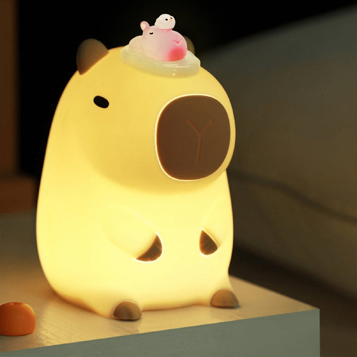 Bedårende Capybara Nattelys