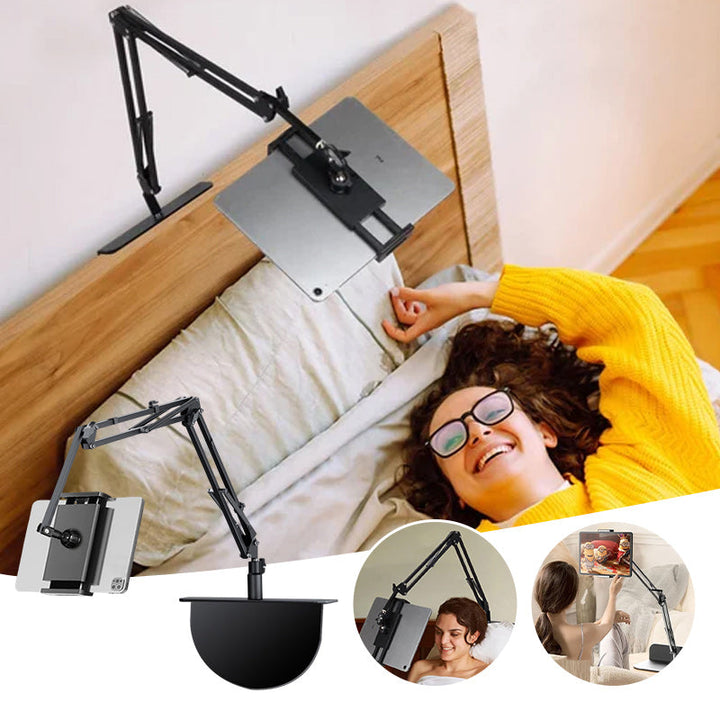 Udvidelig, skjult telefon/tablet holder ved sengen