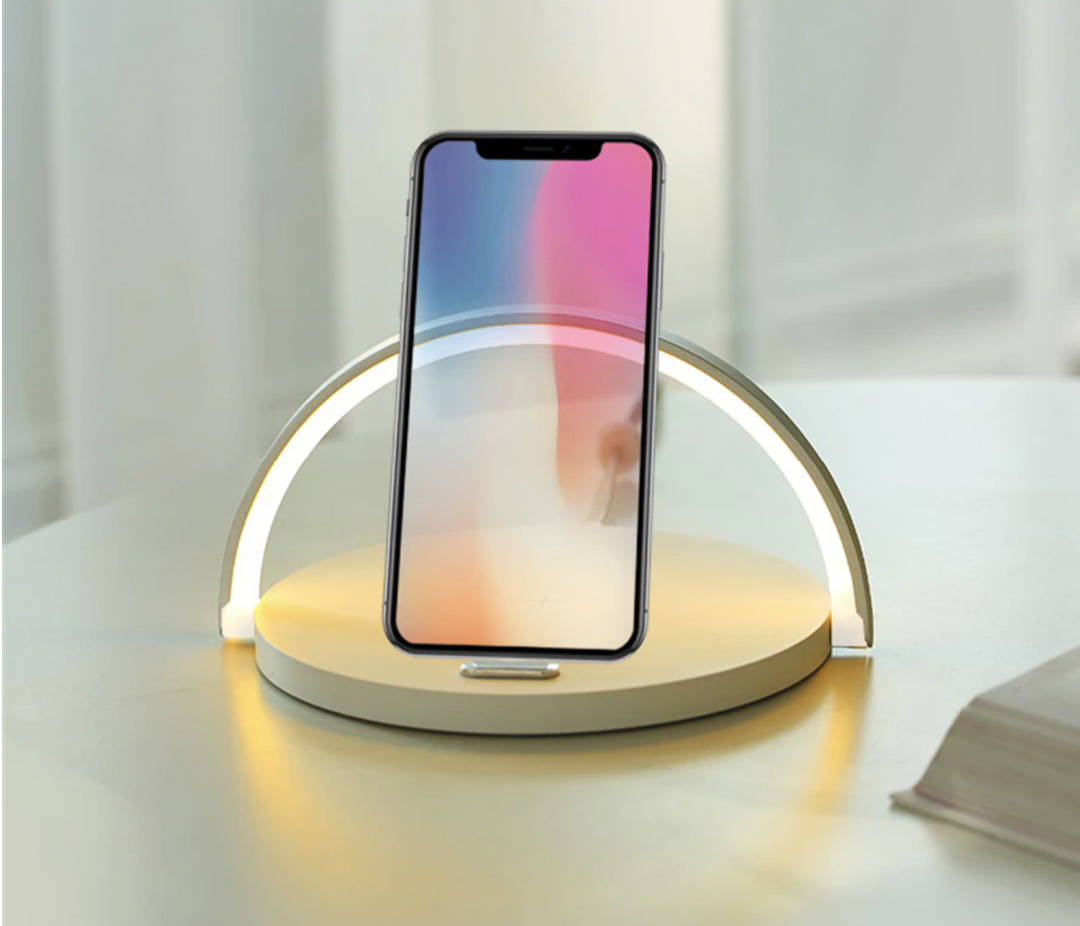 Bowlight Design | Atmosfærisk 3-i-1 Nattelys med Trådløs Opladning