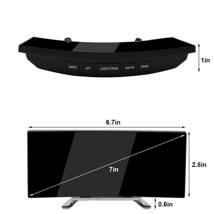 Buet LED Digital Vækkeur - Rass