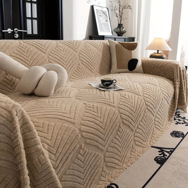 Fiskebensblad Design Fleece Sofa Betræk