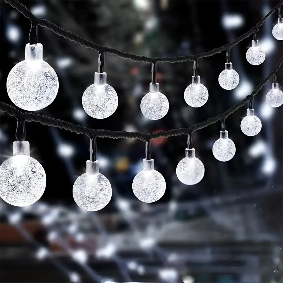 LumeGlobe – Solcelle Crackled Glass Havebelysning