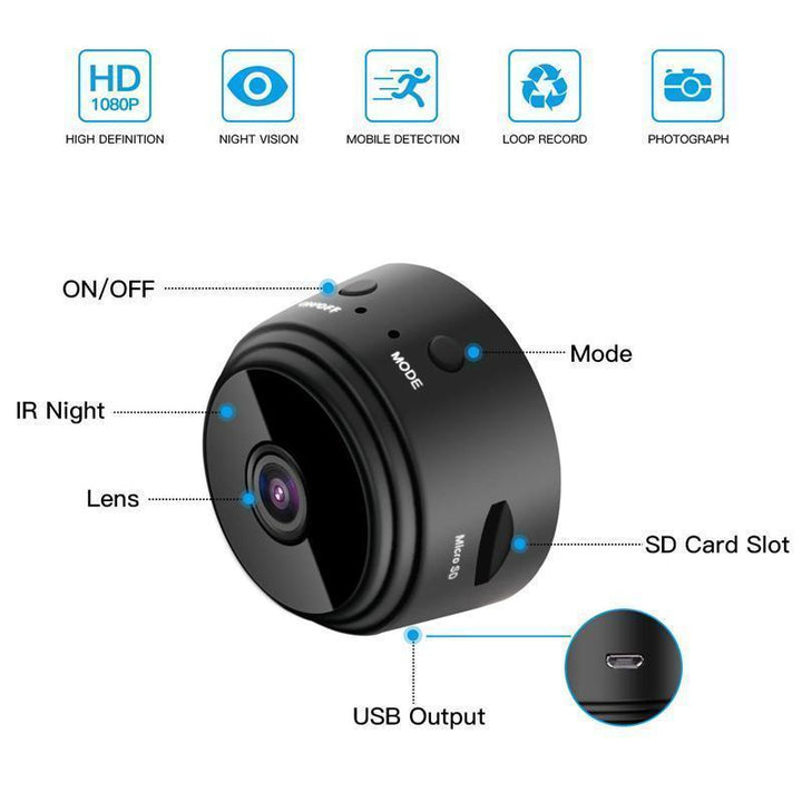 1080p Magnetisk WiFi Mini Kamera