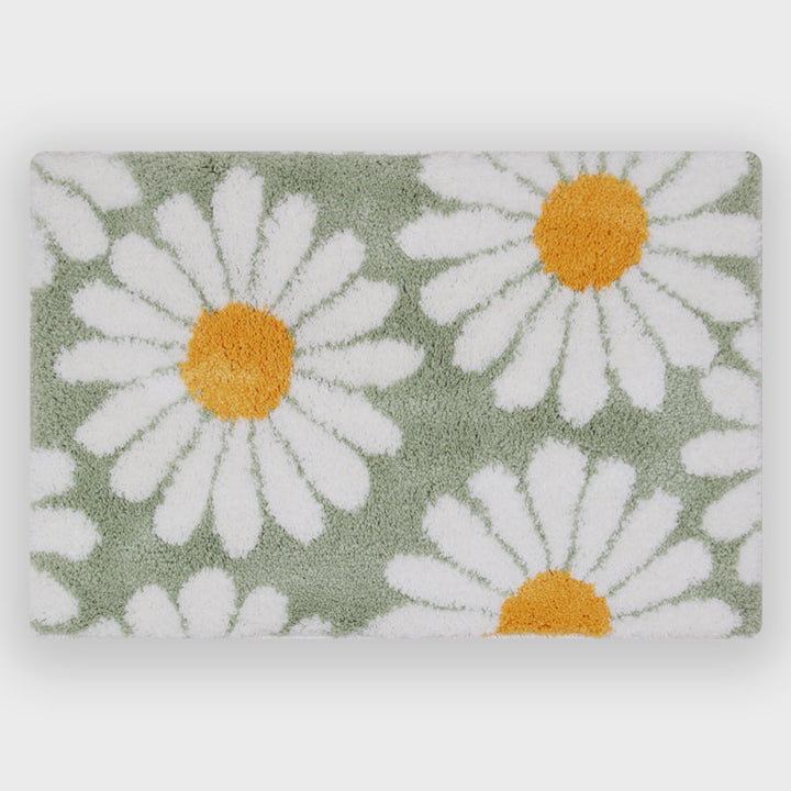 Feblilac Sweet Daisy Badeværelsesmåtte, Lilla Blomstertæppe