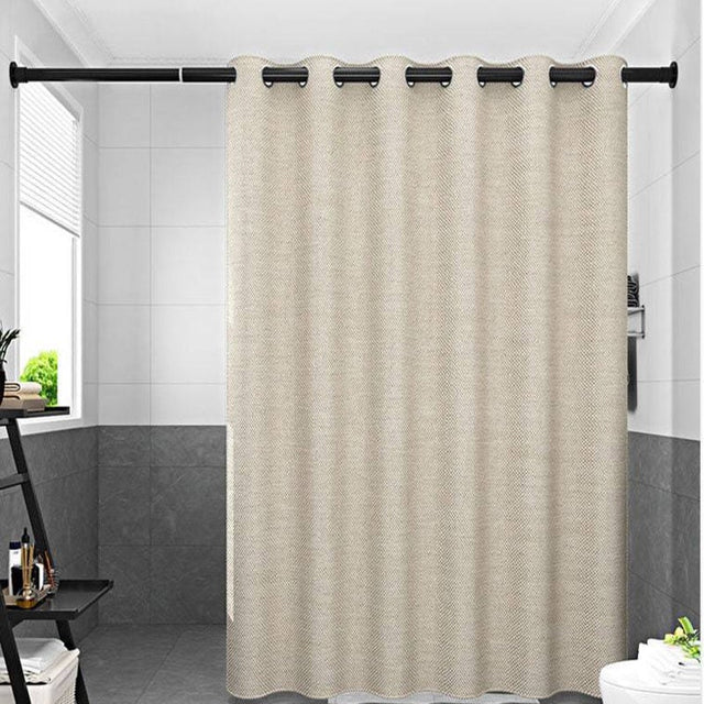 Tykk Beige Linned Bruseforhæng