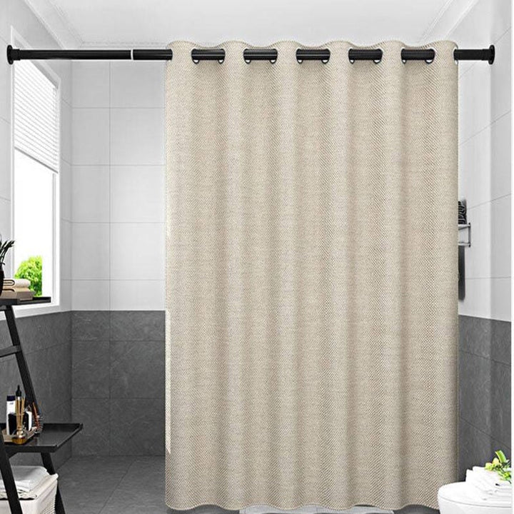 Tykk Beige Linned Bruseforhæng