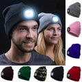 Aftagelig LED Hovedlampe Beanie Hat