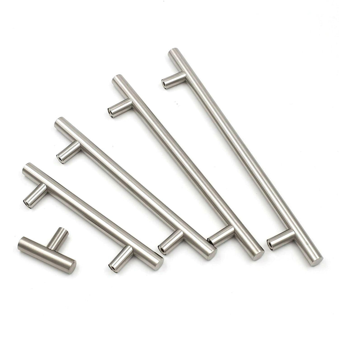 Børstet Nikkel Moderne Rustfrit Stål Skuffe Hardware T-Bar Håndtag