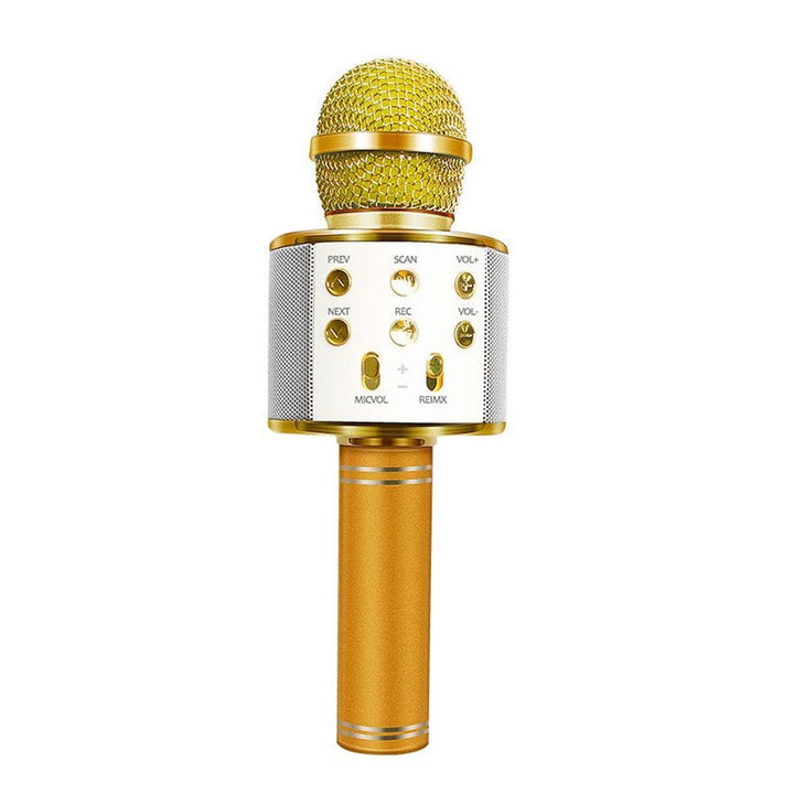 Genopladeligt trådløst Bluetooth karaoke mikrofon