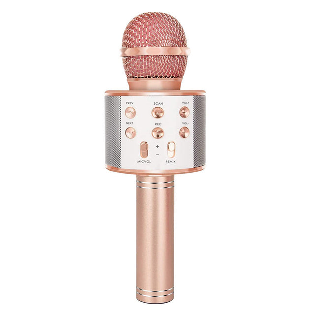 Genopladeligt trådløst Bluetooth karaoke mikrofon